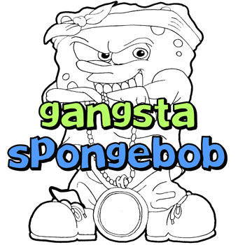 How to draw gangsta spongebob squarepants