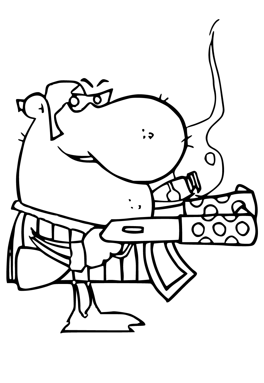 Free printable gangster funny coloring page sheet and picture for adults and kids girls and boys