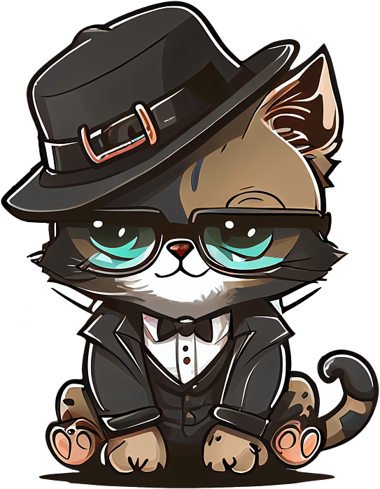 Cute pet funny pet boss pet pirate pet gangster pet lovely pet ornament by nct art