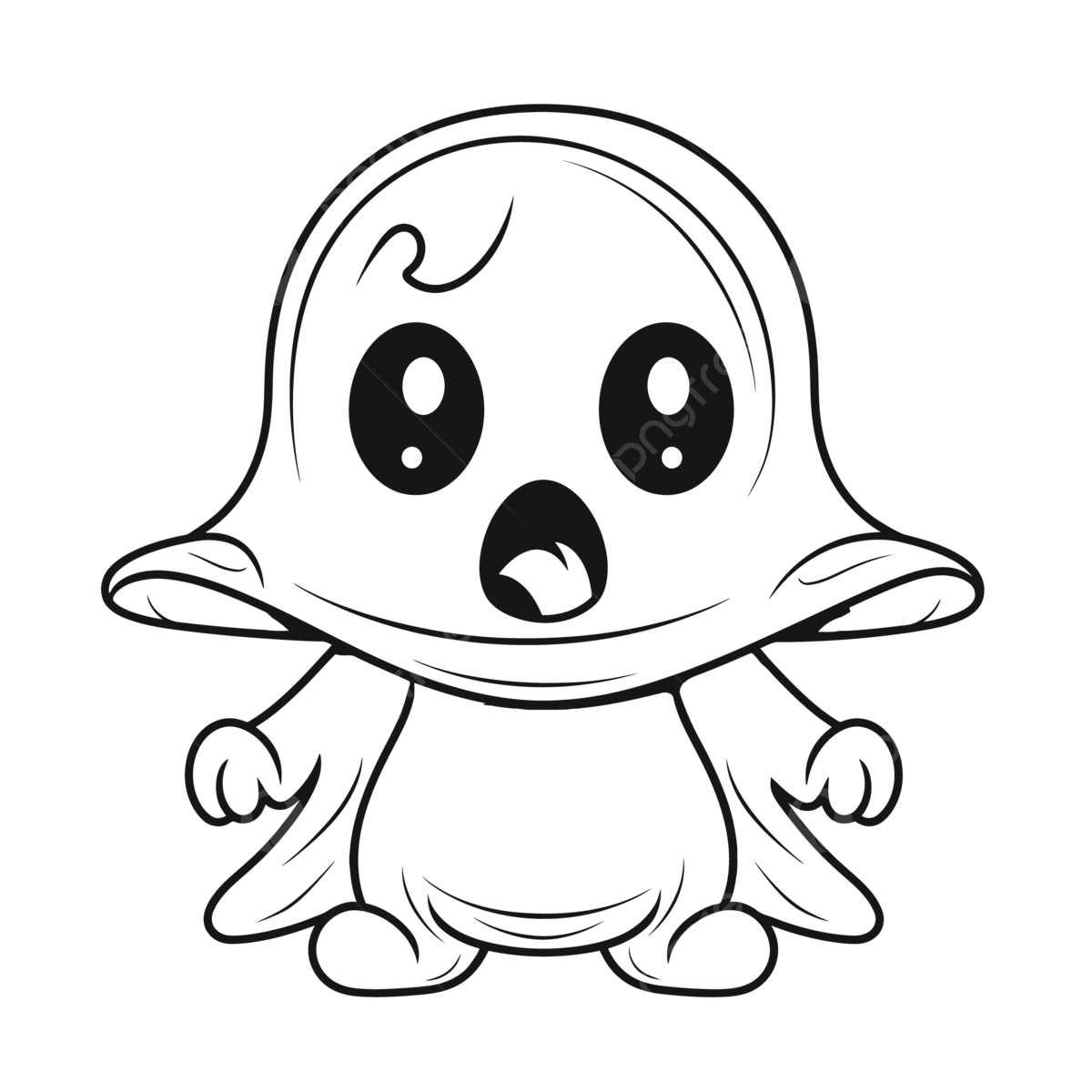 Ghostly kid illustration halloween ghost coloring pages outline sketch drawing vector ghost drawing halloween drawing wing drawing png and vector with transparent background for free download