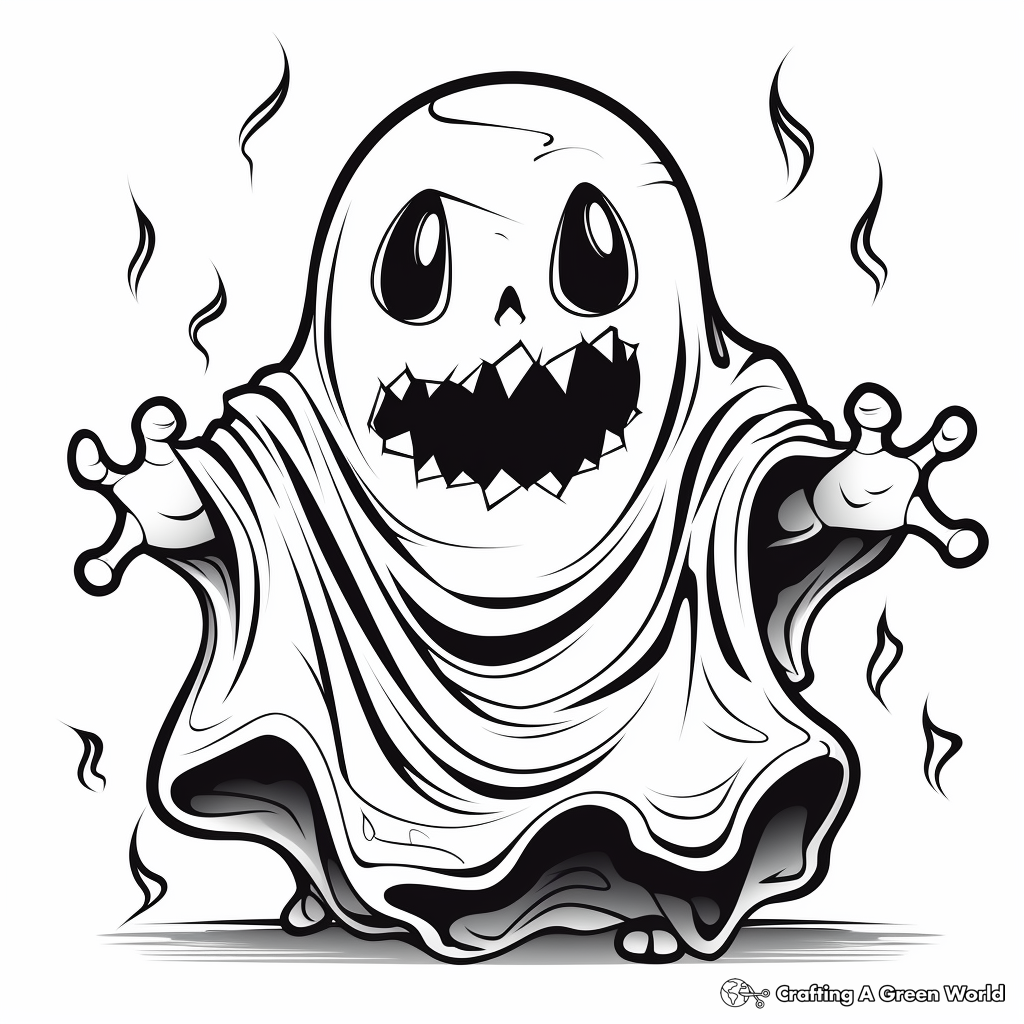 Scary halloween coloring pages