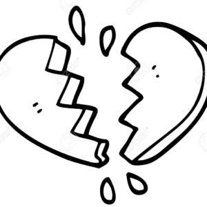 Broken hearts coloring pages printable for free download