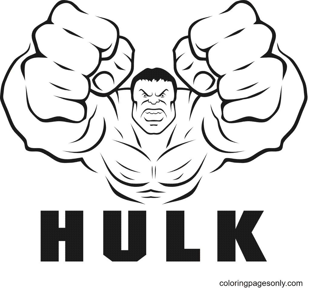 Hulk coloring pages printable for free download