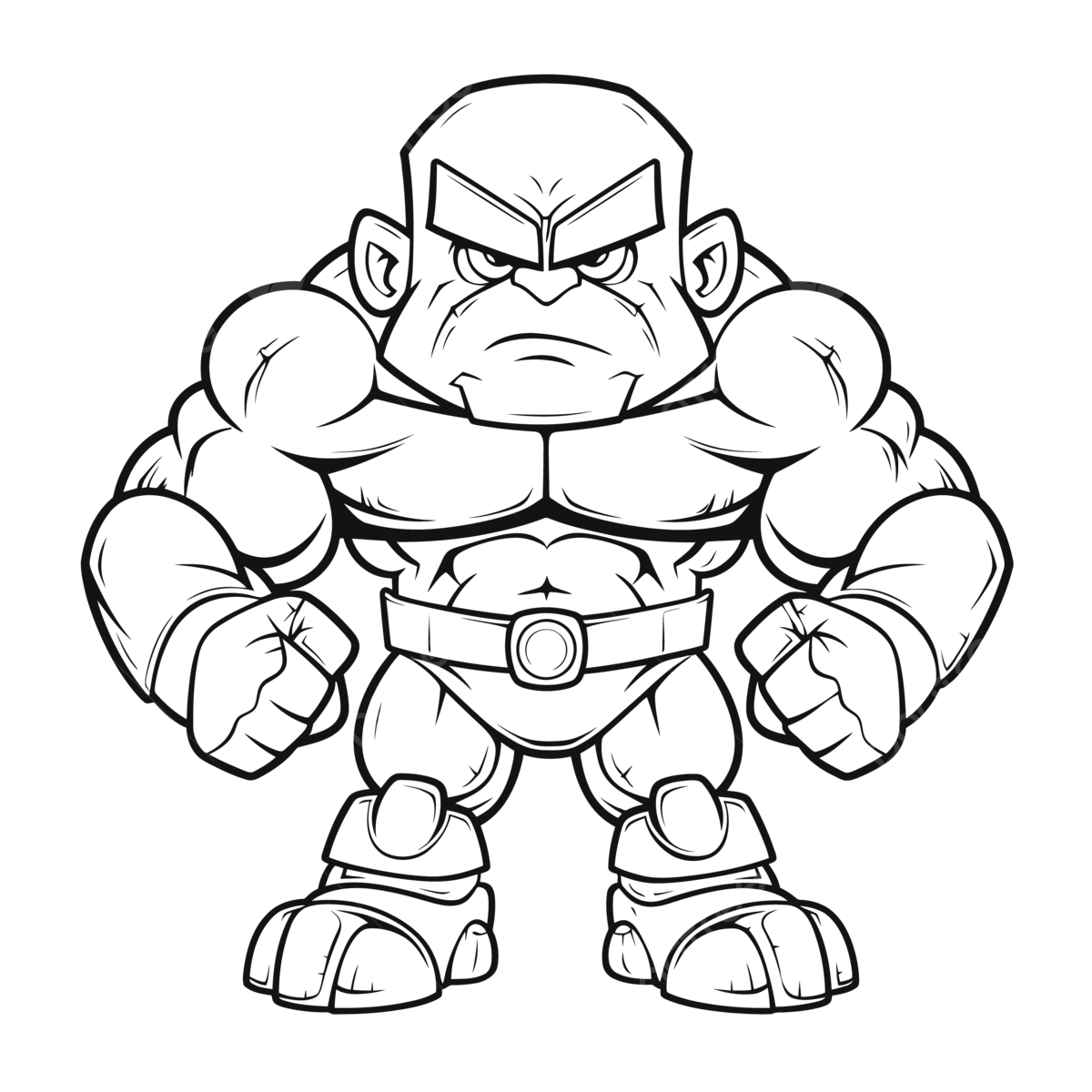 Bodybuilder outline art png transparent images free download vector files