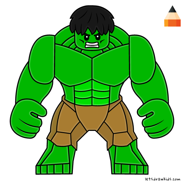 How to draw how to draw lego hulk