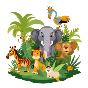 Jungle animal png transparent images free download vector files