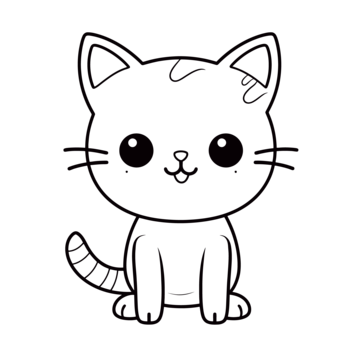 Cute kitten coloring pages png transparent images free download vector files