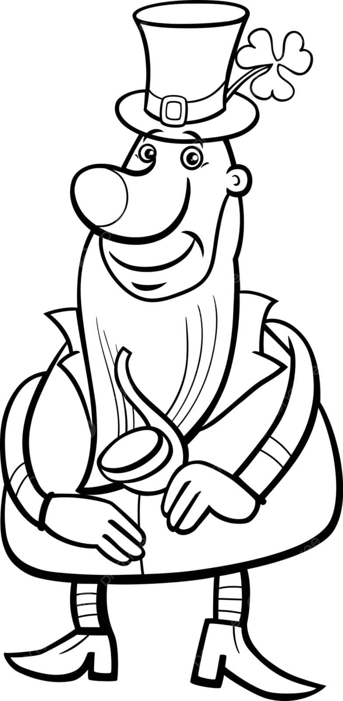 Saint patrick day coloring page png transparent images free download vector files
