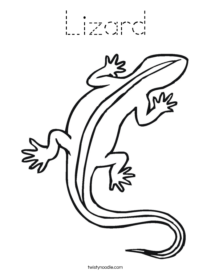 Lizard coloring page