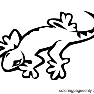 Lizard coloring pages printable for free download