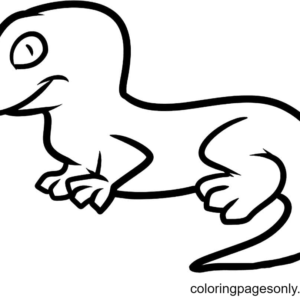 Lizard coloring pages printable for free download