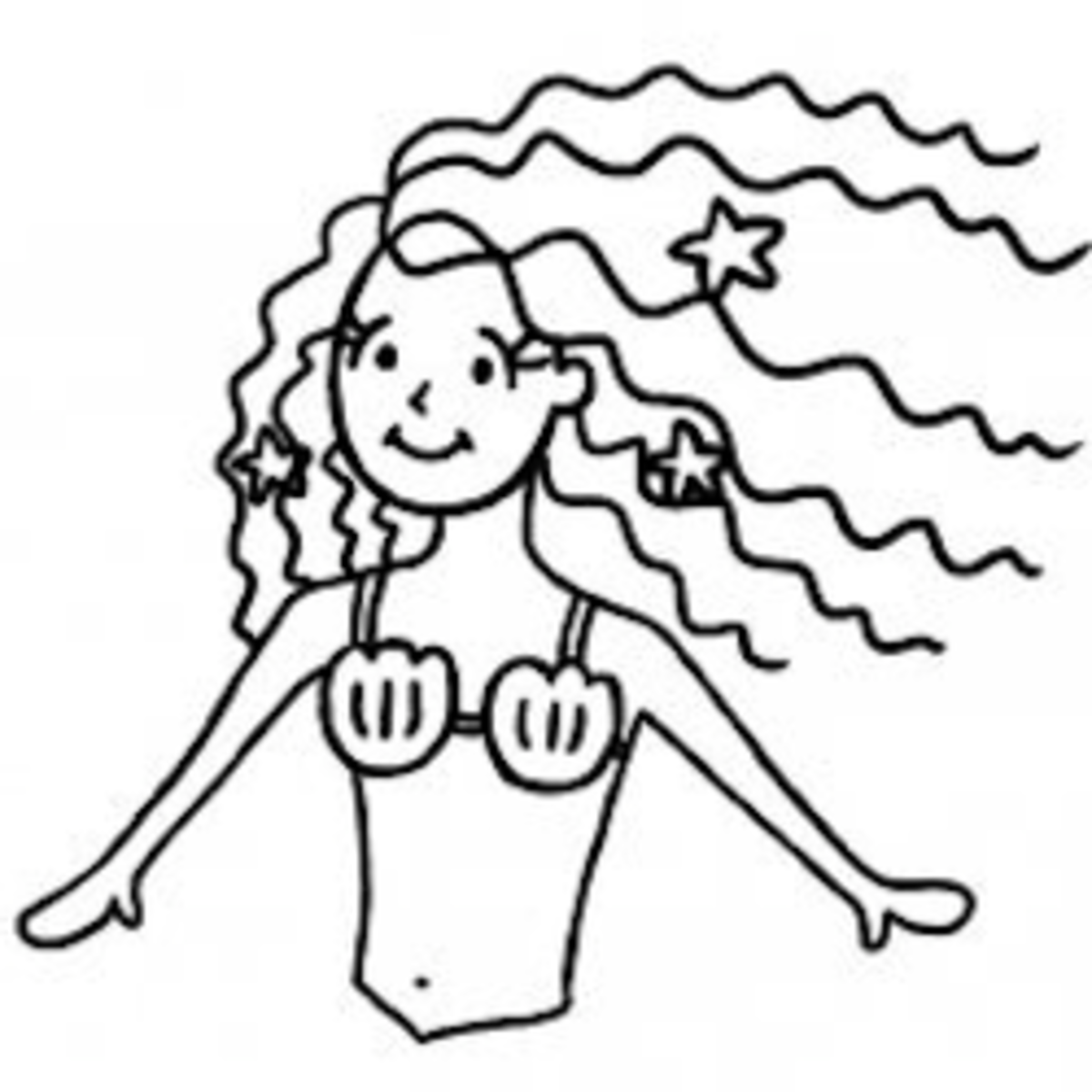 How to draw a mermaid step