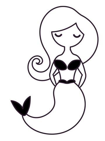 Mermaid coloring pages â
