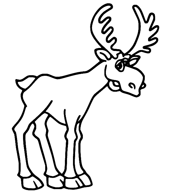 Moose coloring pages printable for free download