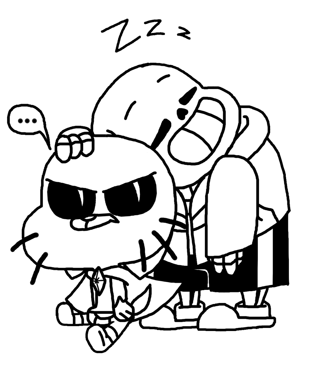 Sans and dark gumball by lylie