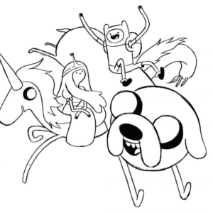 Adventure time coloring pages printable for free download