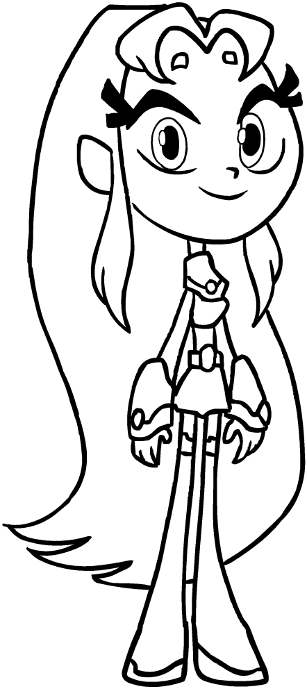 Starfire of the teen titans go coloring pages teen titans drawings coloring pages teen titans go