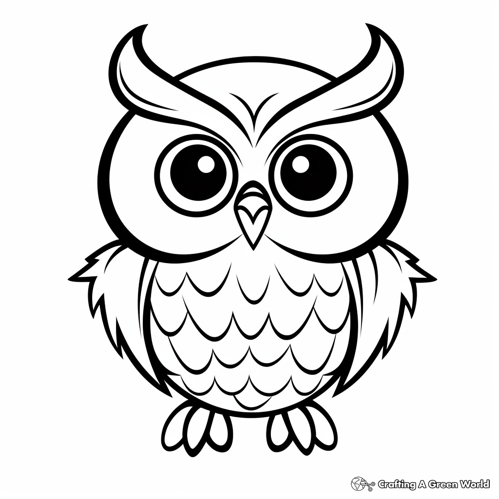 Owl coloring pages
