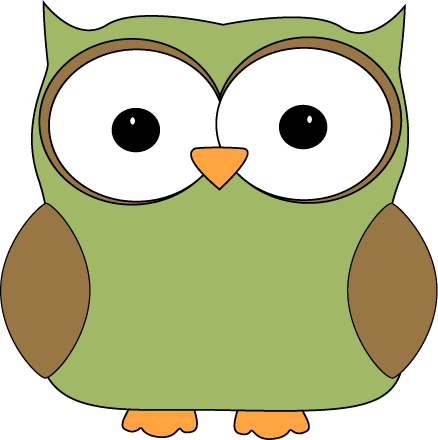 Playful cartoon owl clip art
