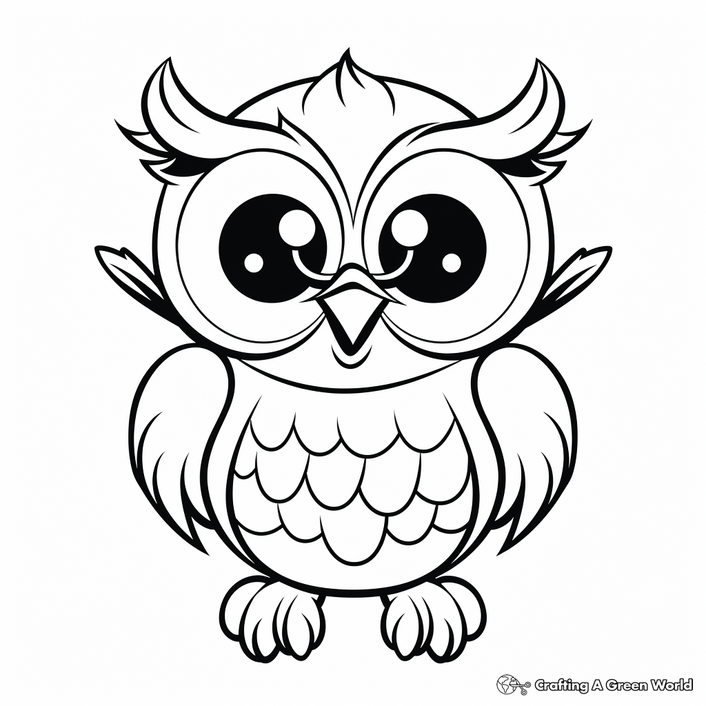 Owl coloring pages