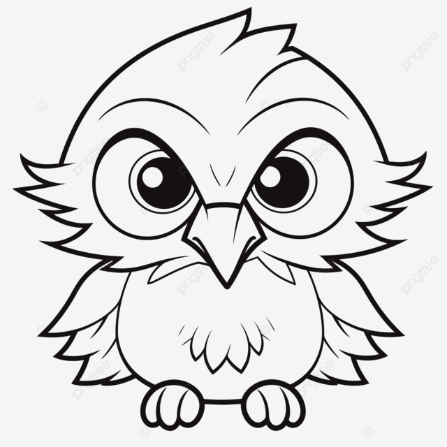 Baby cartoon owl coloring pages outline sketch drawing vector simple eagle drawing simple eagle outline simple eagle sketch png and vector with transparent background for free download