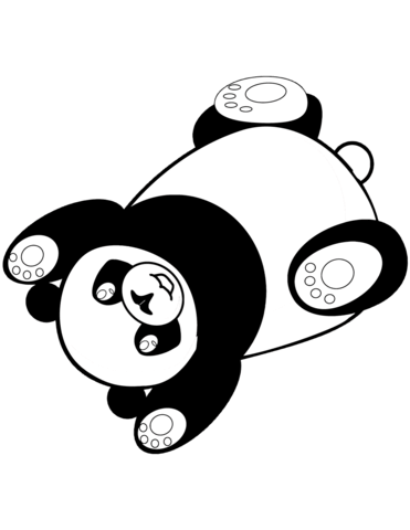 Panda coloring page free printable coloring pages