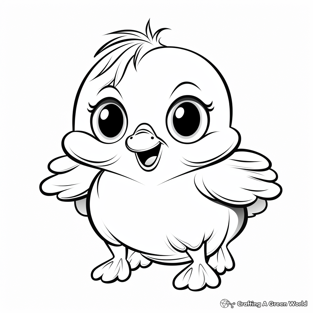 Baby bird coloring pages