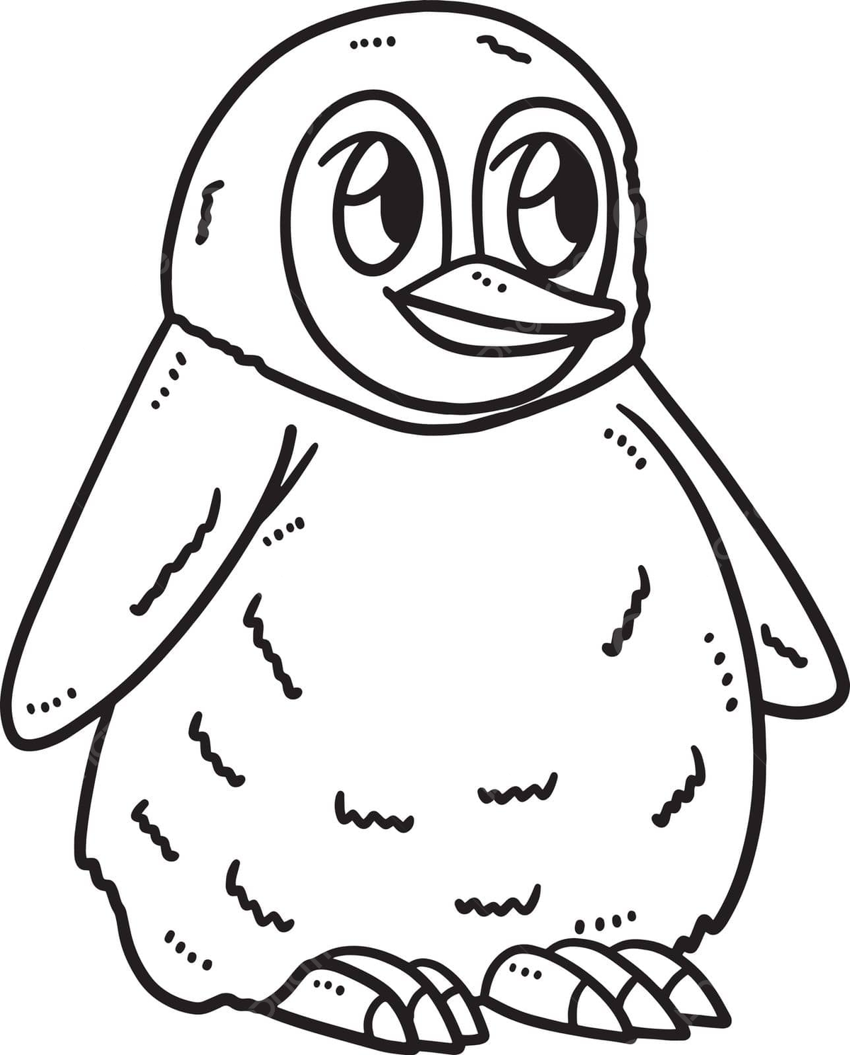 Baby penguin isolated coloring page for kids animal coloring book isolated vector penguin drawing animal drawing book drawing png and vector with transparent background for free download