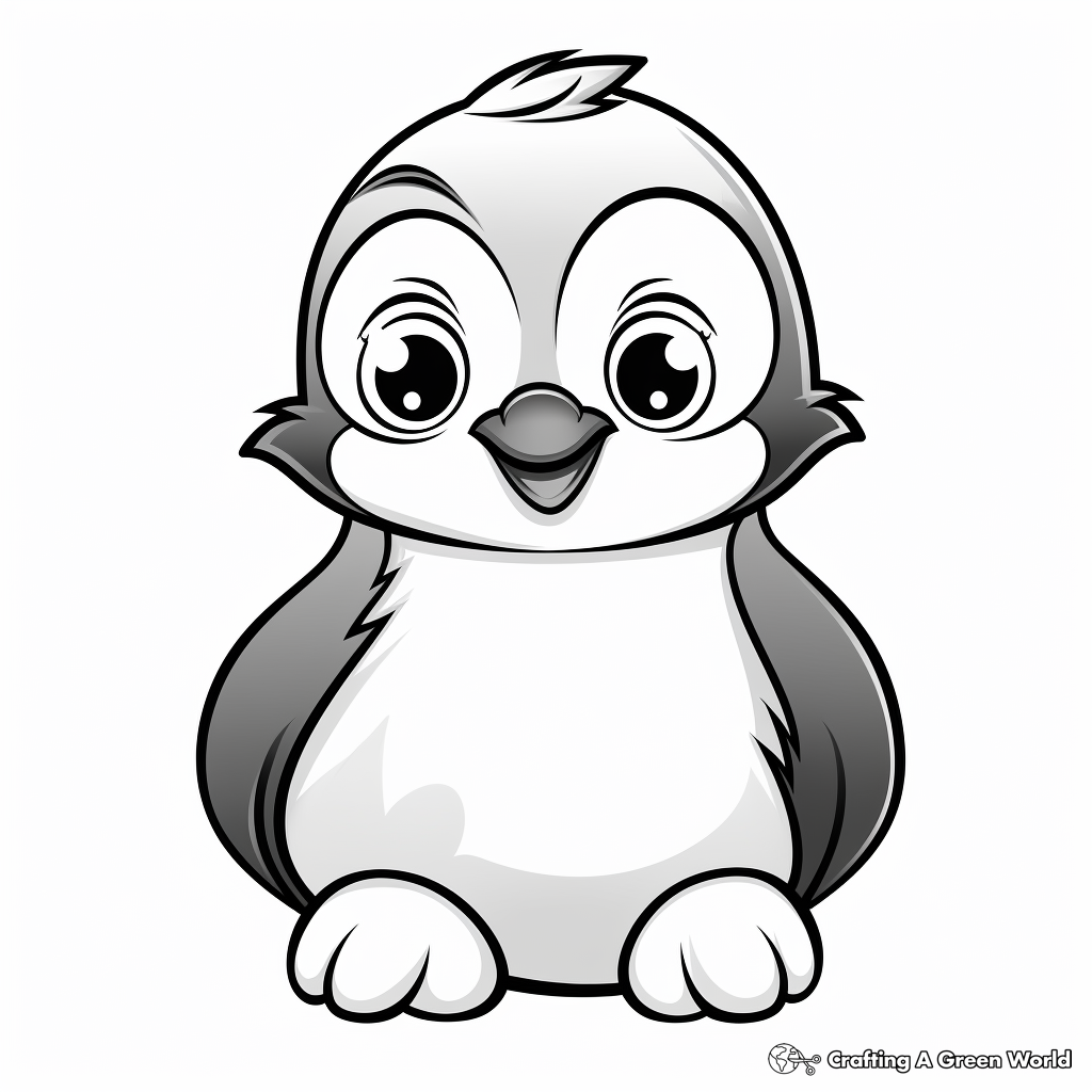 Penguin for adults coloring pages