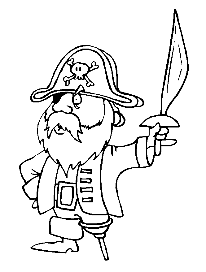 Pirate coloring pages printable for free download