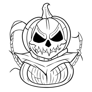 Premium vector halloween spookiest day of the year hand drawn cartoon sticker icon concept isolated illustration