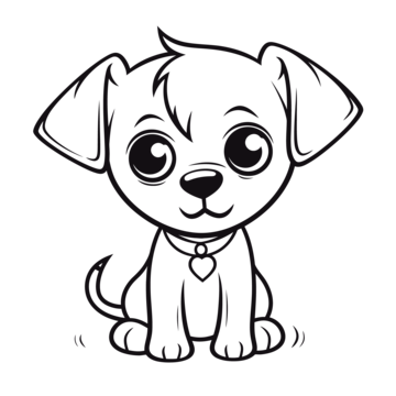 Cute puppies outline png transparent images free download vector files