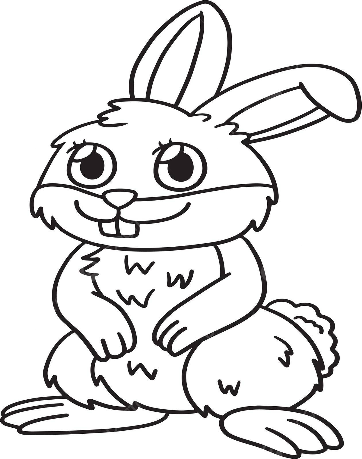 Rabbit animal isolated coloring page for kids coloring book coloring holiday vector coloring book coloring holiday png and vector with transparent background for free download