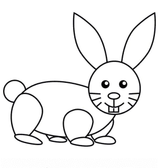 How to draw cartoon rabbit drawing in easy steps using pass rabbit drawing bunny drawing drawings