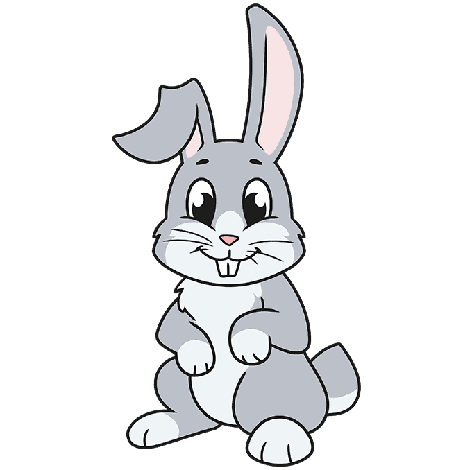 How to draw cartoon bunny