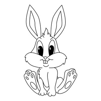 Page rabbit coloring pages images
