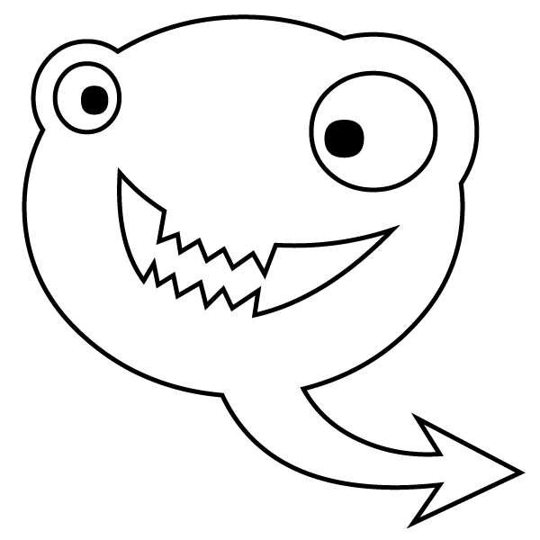 Letter q alphabeast â free coloring page â