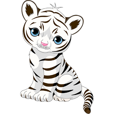 White tiger cub cartoon tiger tiger cub white tiger cubs