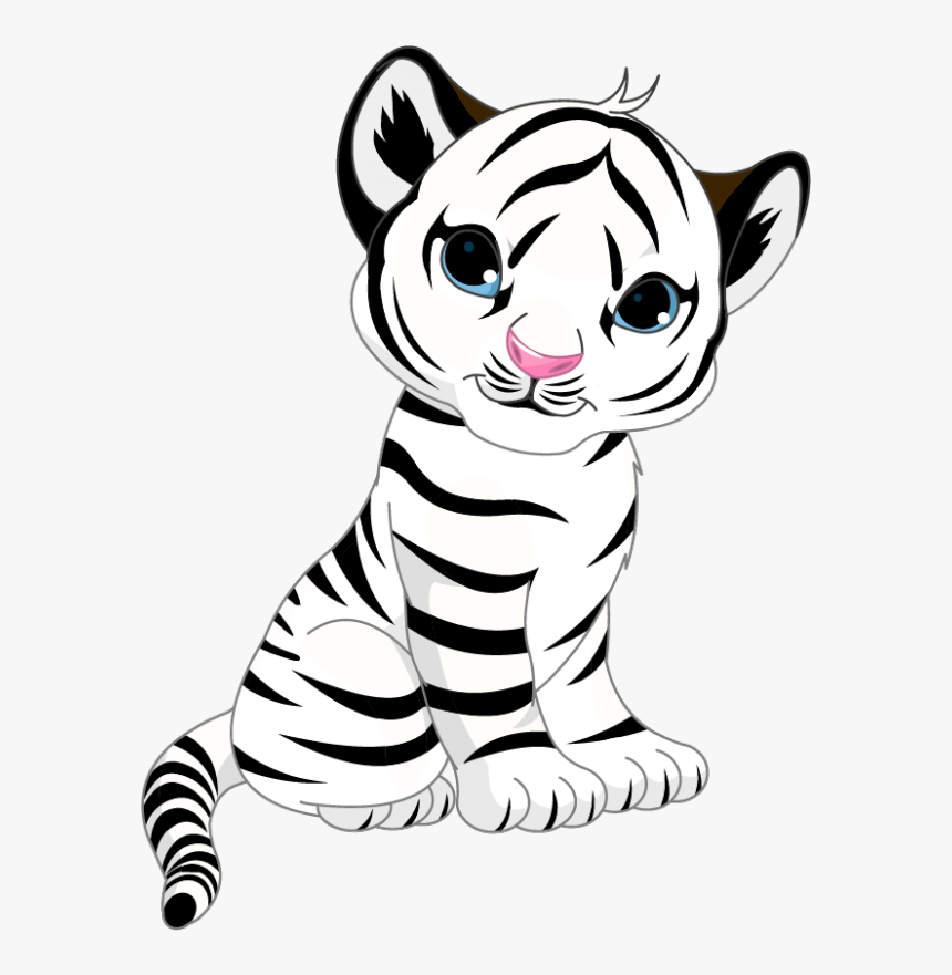 Transparent tiger cartoon png