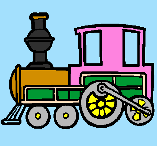 Colored page train painted by opopopopopopopo