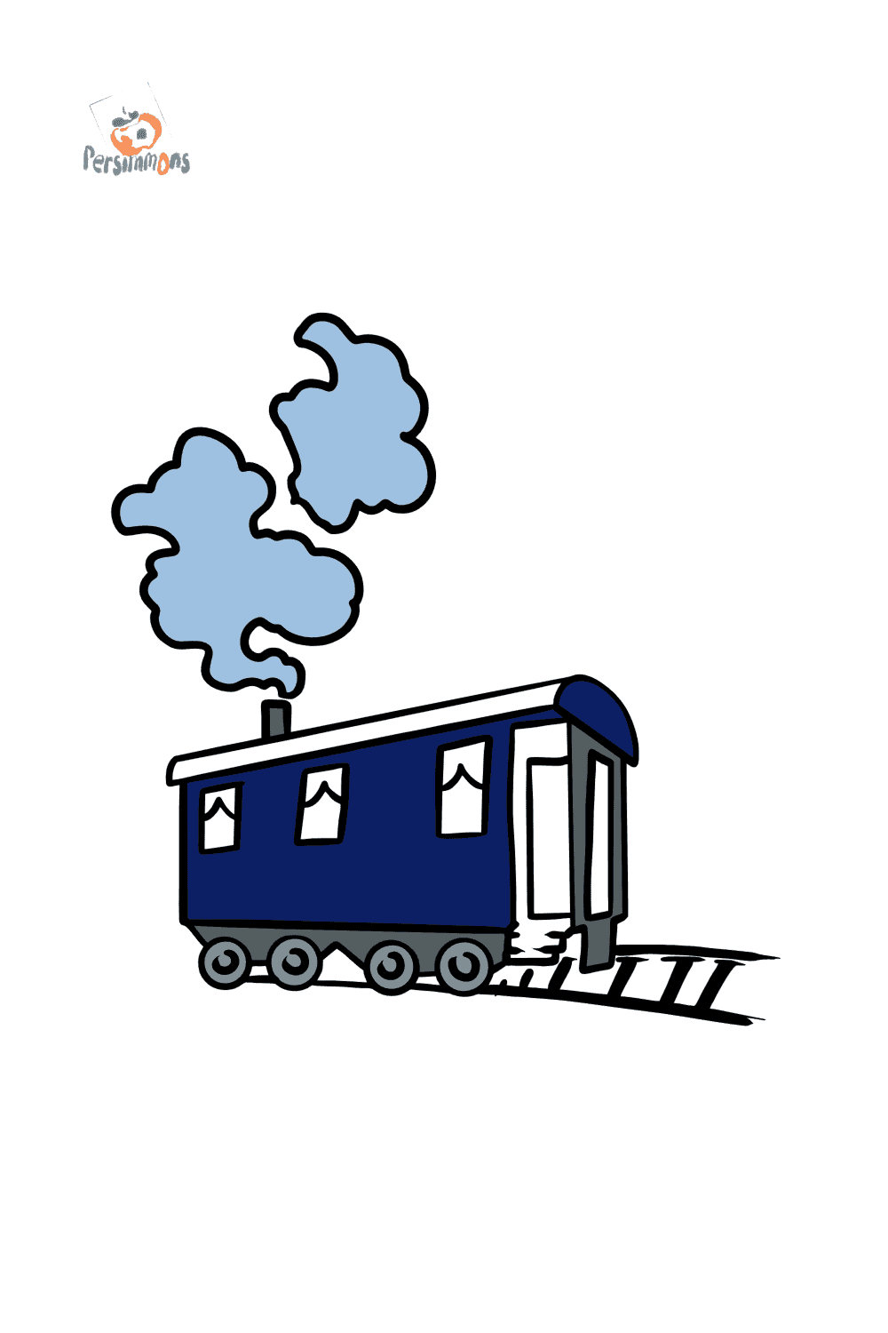 Railway coloring page