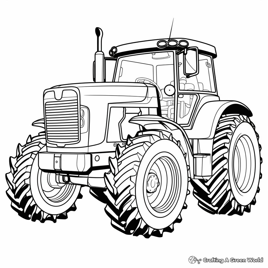 Tractor coloring pages