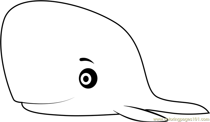 Mother whale coloring page for kids