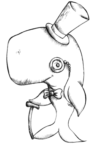 Cartoon whale coloring page free printable coloring pages