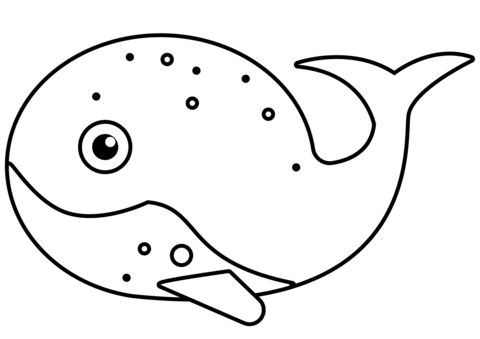 Cute whale coloring page free printable coloring pages