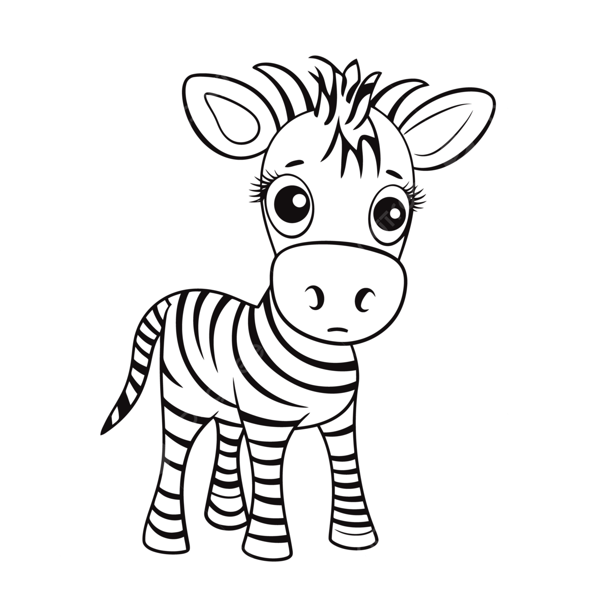 Free baby zebra coloring pages outline sketch drawing vector baby drawing wing drawing zebra drawing png and vector with transparent background for free download