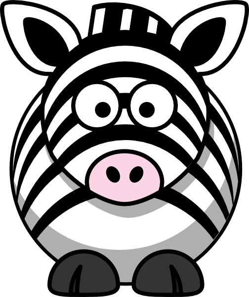 Cartoon zebra clip art at