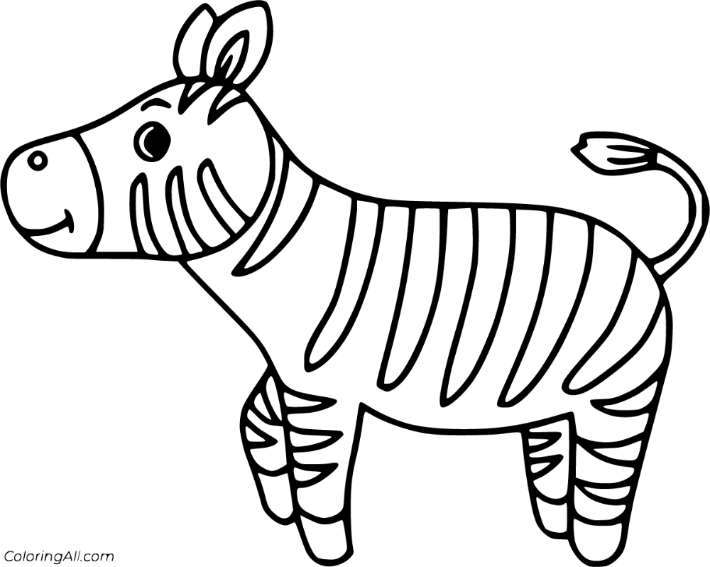 Discover a collection of beautiful zebra coloring pages