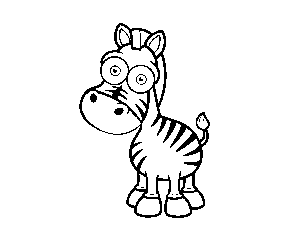 Grãvys zebra coloring page