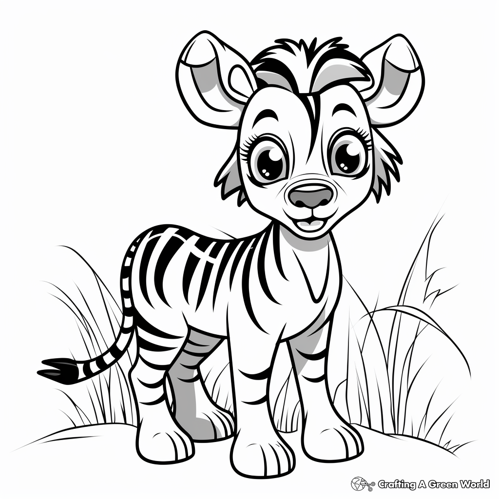 Zebra coloring pages